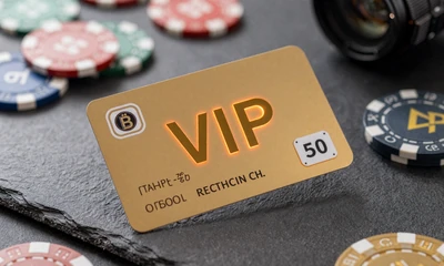 Goldene VIP-Karte mit orangem Neon-Glow auf dunklem Untergrund bei Vox Casino